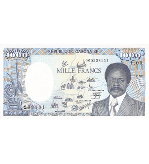 CONGO, OMAR BONGO - 1000 FRANCS 01/01/1986 2