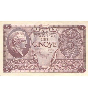 ITALIE - 5 LIRE 23/11/1944 2