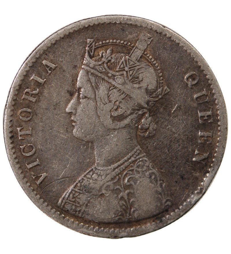 INDE, VICTORIA - RUPEE ARGENT 1862