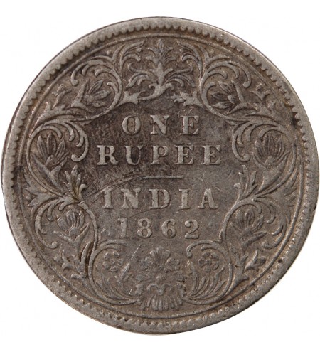 INDE, VICTORIA - RUPEE ARGENT 1862