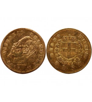 ITALIE - VICTOR EMMANUEL II 5 LIRE OR 1865 TURIN 2