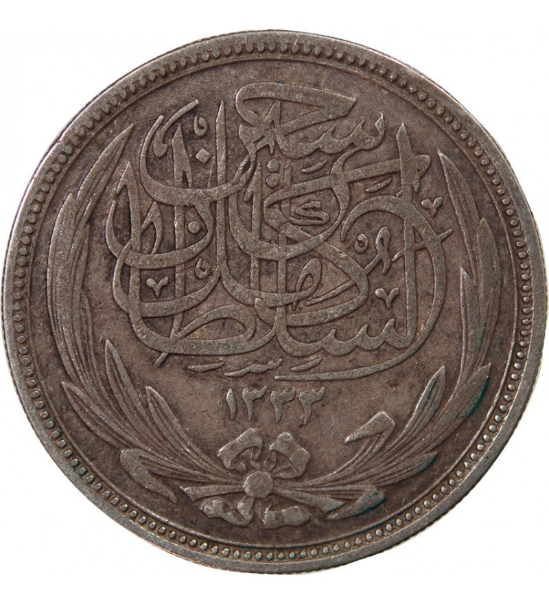 EGYPTE, HUSSEIN KAMIL - 20 PIASTRES ARGENT 1916