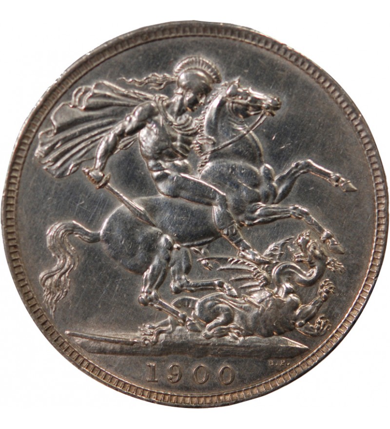 GRANDE-BRETAGNE, VICTORIA - CROWN ARGENT 1900 (LXIII)