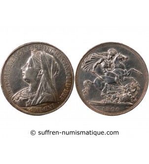 GRANDE-BRETAGNE, VICTORIA - CROWN ARGENT 1900 (LXIII)