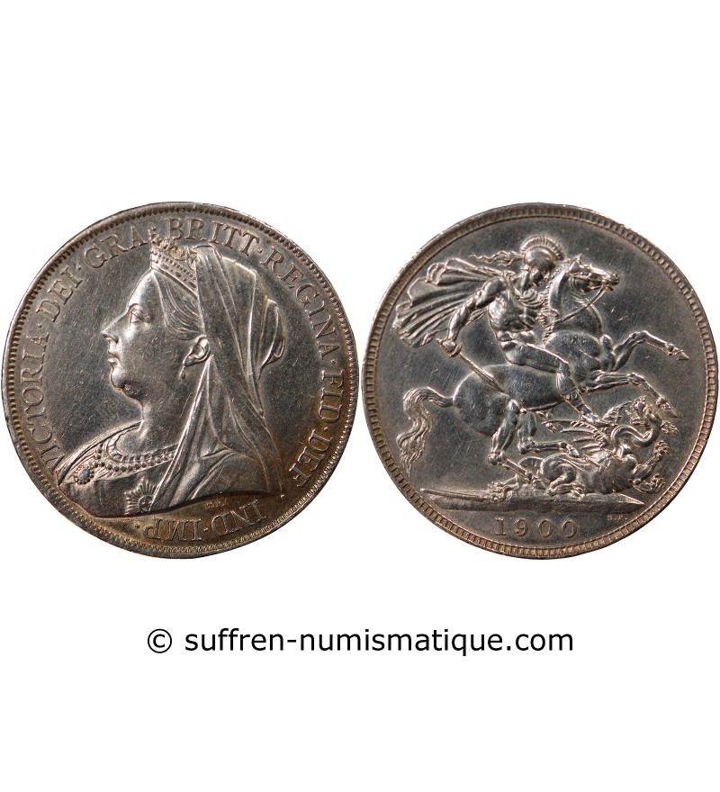 GRANDE-BRETAGNE, VICTORIA - CROWN ARGENT 1900 (LXIII)