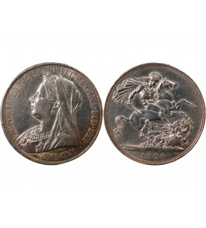 GRANDE-BRETAGNE, VICTORIA - CROWN ARGENT 1900 (LXIII) 2