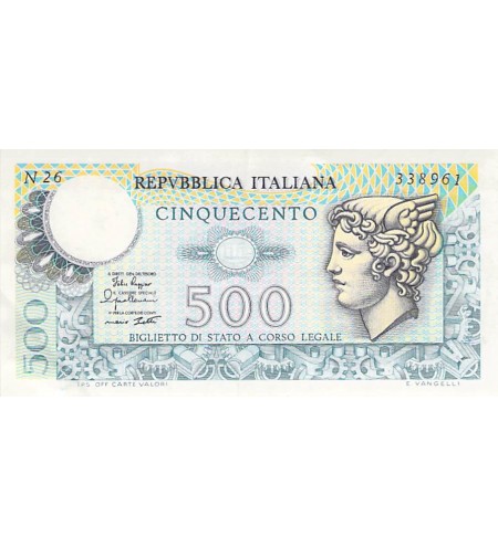 ITALIE, MERCURE - 500 LIRE 02/04/1979