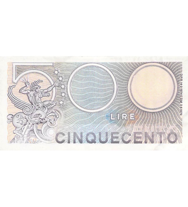 ITALIE, MERCURE - 500 LIRE 02/04/1979