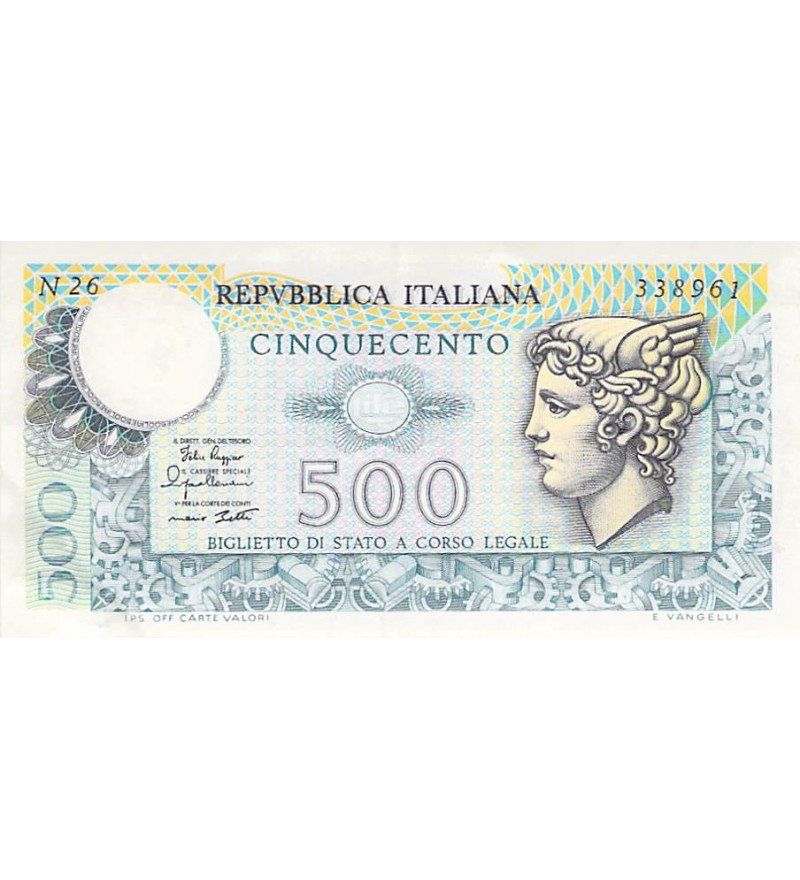 ITALIE, MERCURE - 500 LIRE 02/04/1979