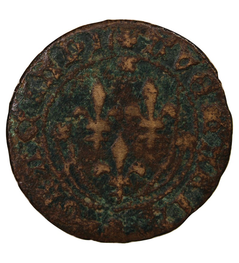 FRANCE – JETON DE COMPTE A L'ECU XVe siècle TOURNAI - AVE MARIA GRACIA PL