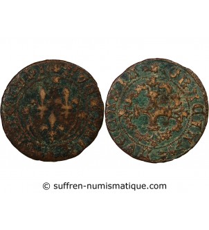 FRANCE – JETON DE COMPTE A L'ECU XVe siècle TOURNAI - AVE MARIA GRACIA PL