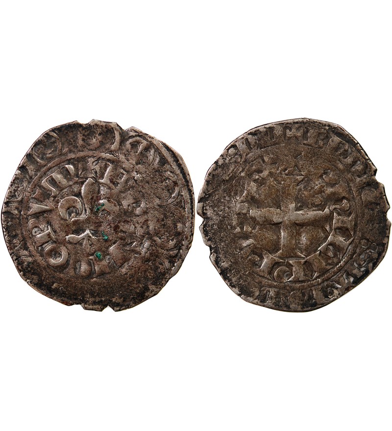 PHILIPPE VI DE VALOIS - GROS A LA FLEUR DE LYS 1328 / 1350