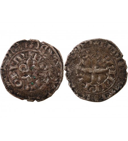 PHILIPPE VI DE VALOIS - GROS A LA FLEUR DE LYS 1328 / 1350
