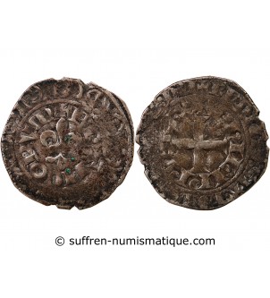 PHILIPPE VI DE VALOIS - GROS A LA FLEUR DE LYS 1328 / 1350