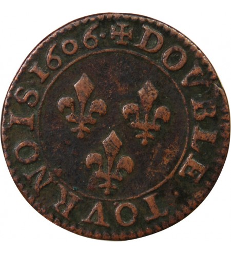 HENRI IV - DOUBLE TOURNOIS 1606 A PARIS