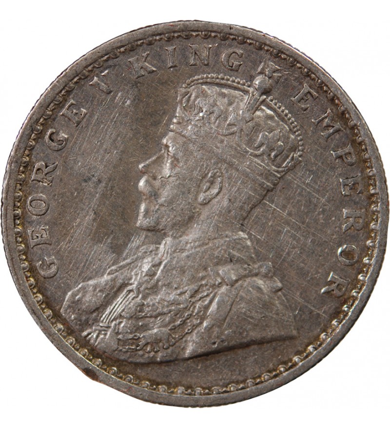 INDE, GEORGES V - RUPEE ARGENT 1913
