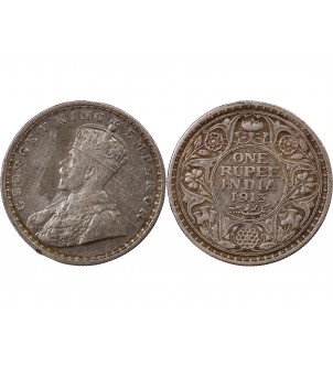 INDE, GEORGES V - RUPEE ARGENT 1913 2