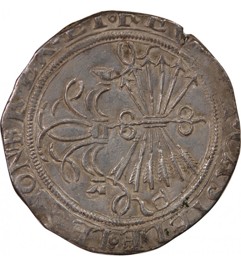 ESPAGNE, FERDINAND II ET ISABELLE - 4 REALES ARGENT 1497-1566 SEVILLE