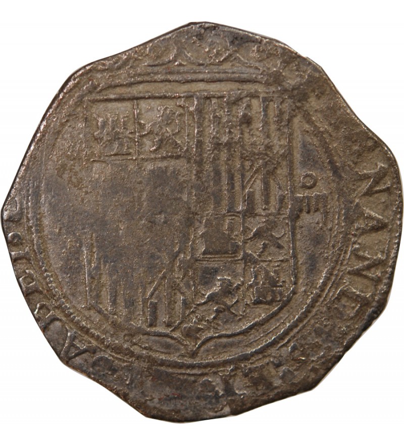 ESPAGNE, FERDINAND II ET ISABELLE - 4 REALES ARGENT 1497-1566 SEVILLE