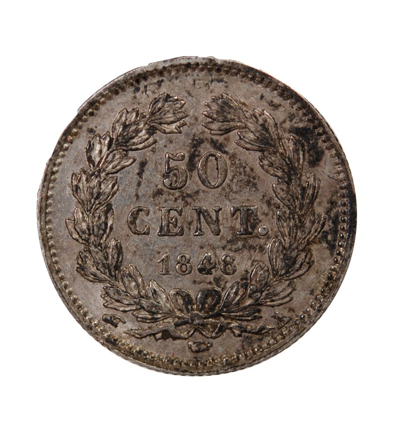 LOUIS PHILIPPE﻿ - 50 CENTIMES ARGENT 1848 A PARIS