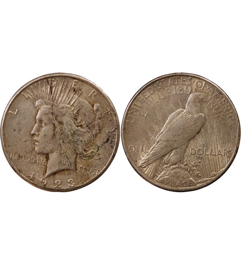 USA - PEACE DOLLAR ARGENT 1923 S SAN FRANCISCO
