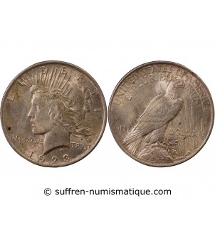 USA - PEACE DOLLAR ARGENT 1923 PHILADELPHIE 2