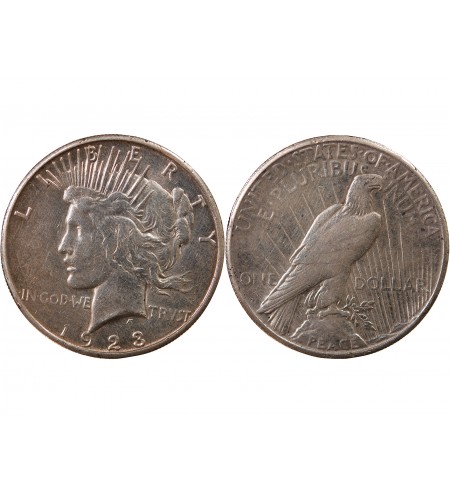 USA - PEACE DOLLAR ARGENT 1923 S SAN FRANCISCO
