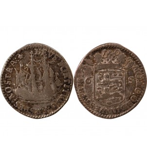 PAYS-BAS, FRISE OCCIDENTALE - 6 STUIVERS ARGENT 1705 2