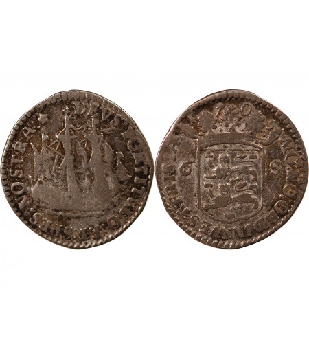 PAYS-BAS, FRISE OCCIDENTALE - 6 STUIVERS ARGENT 1705