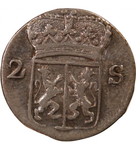 PAYS-BAS, GUELDRE - 2 STUIVERS ARGENT 1785