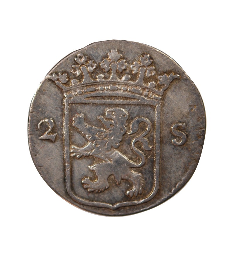 PAYS-BAS, UTRECHT - 2 STUIVERS ARGENT 1787