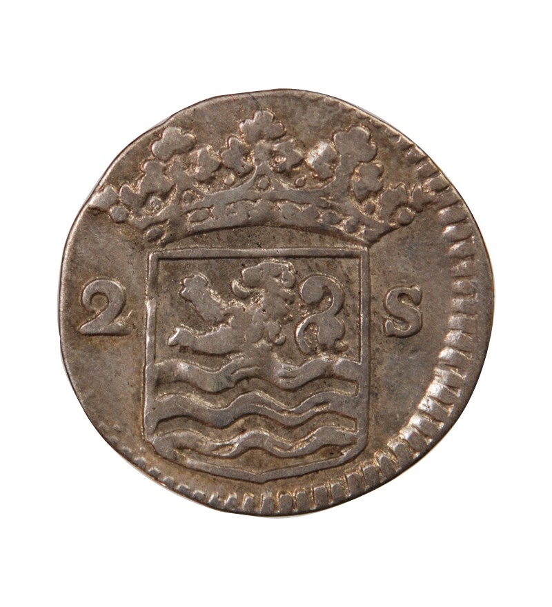 PAYS-BAS, ZELANDE - 2 STUIVERS ARGENT 1729