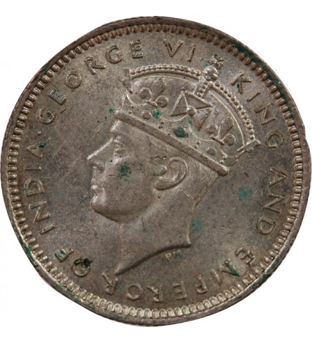 MALAISIE OCCIDENTALE, GEORGES VI - 10 CENTS ARGENT 1941