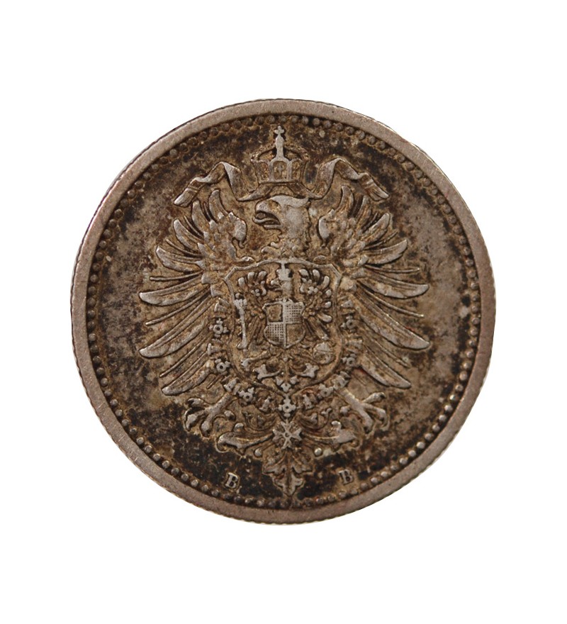 ALLEMAGNE, WILHELM Ier - 50 PFENNIG ARGENT 1876 B HANOVRE