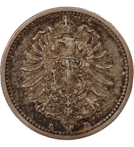 ALLEMAGNE, WILHELM Ier - 50 PFENNIG ARGENT 1876 B HANOVRE