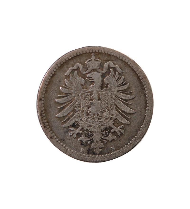 ALLEMAGNE, WILHELM Ier - 50 PFENNIG ARGENT 1876 B HANOVRE