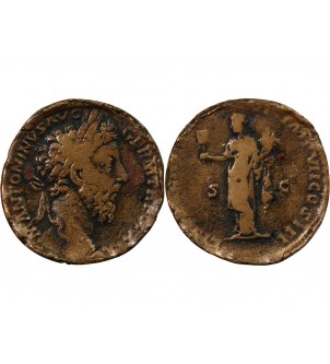 MARC AURELE - SESTERCE 175 ROME 2
