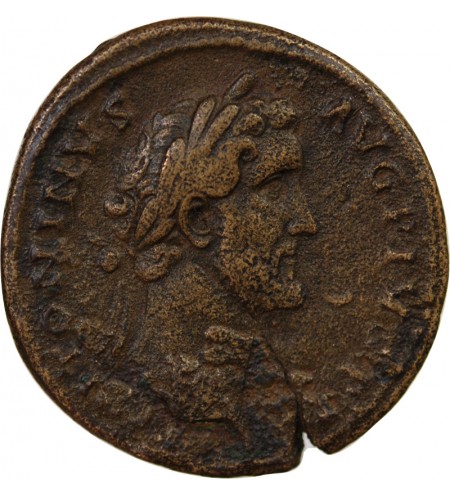 ANTONIN LE PIEUX - SESTERCE 154 / 155 ROME