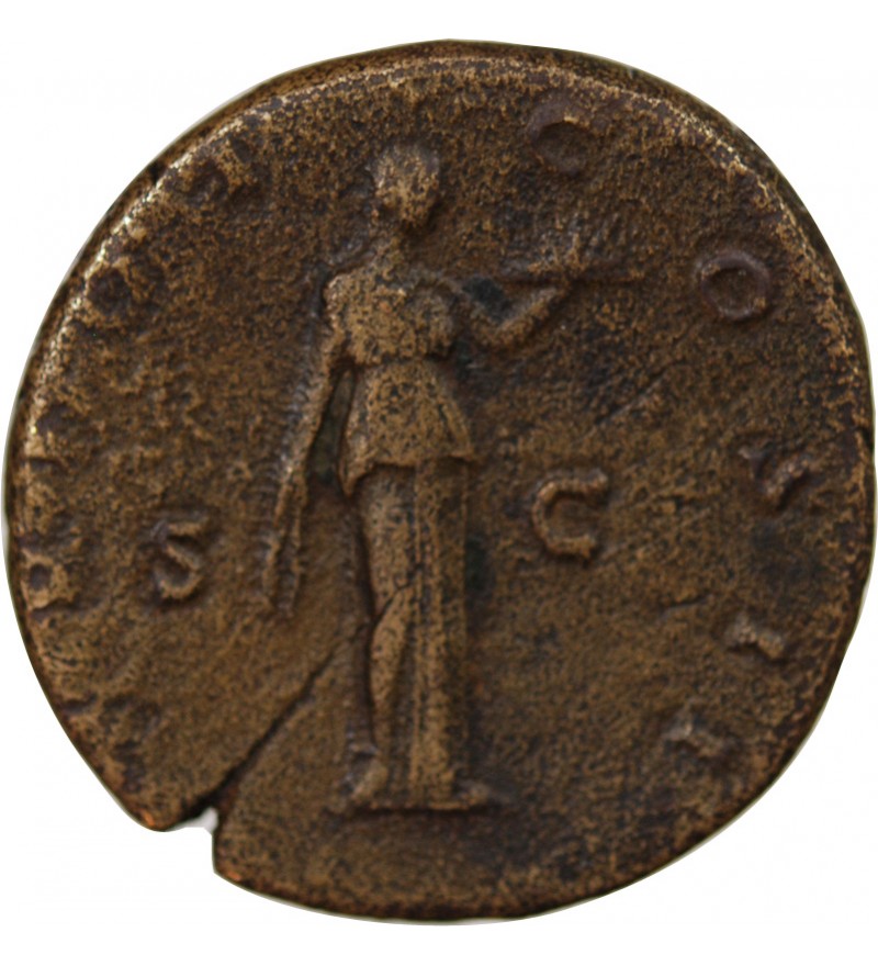 ANTONIN LE PIEUX - SESTERCE 154 / 155 ROME