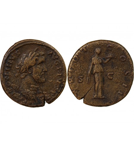 ANTONIN LE PIEUX - SESTERCE 154 / 155 ROME