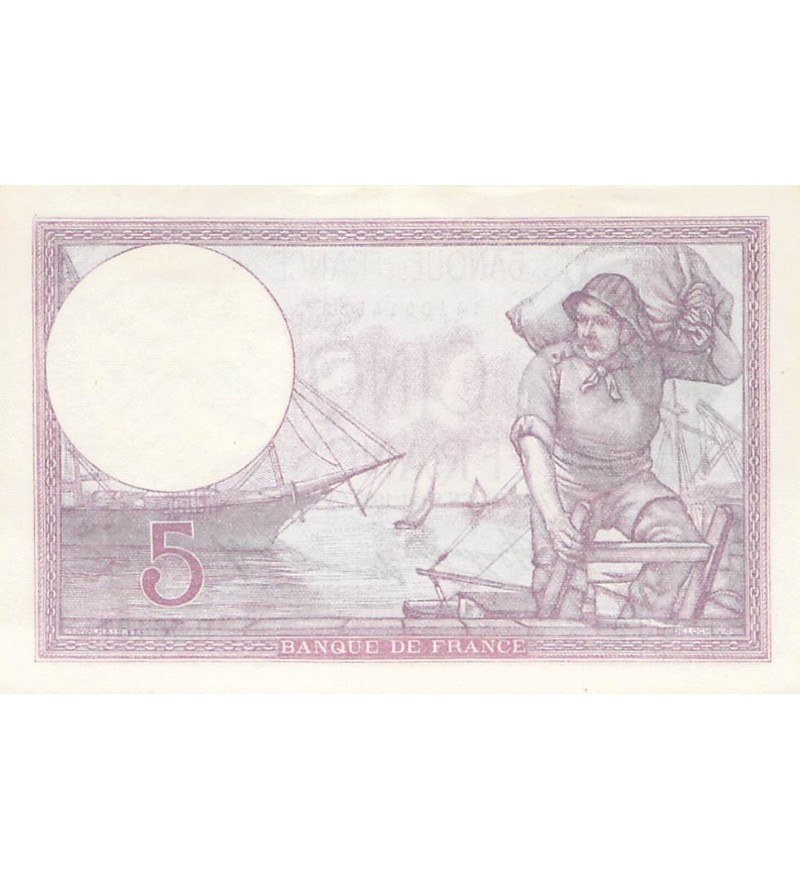 FRANCE - 5 FRANCS VIOLET 29/06/1933 - SPL