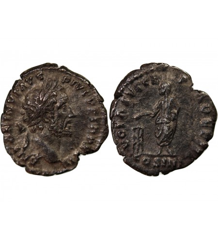 ANTONIN LE PIEUX - DENIER ARGENT 158 ROME