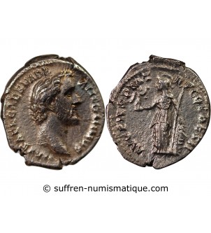 ANTONIN LE PIEUX - DENIER ARGENT 138 ROME