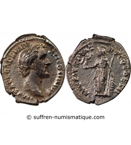 ANTONIN LE PIEUX - DENIER ARGENT 138 ROME