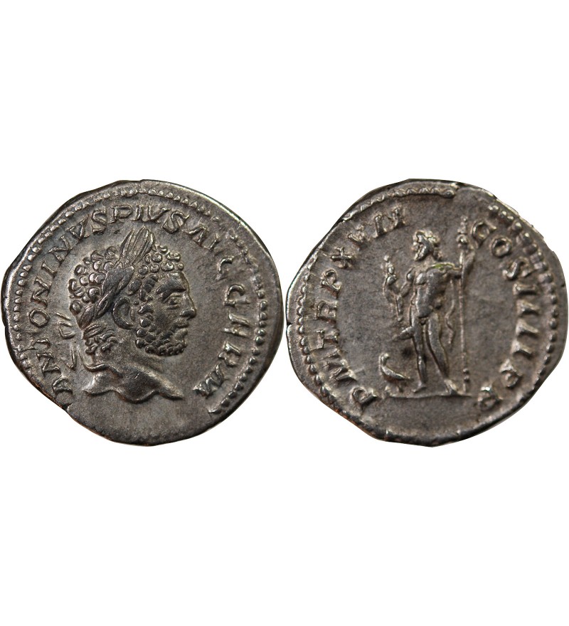 CARACALLA - DENIER ARGENT 214 ROME