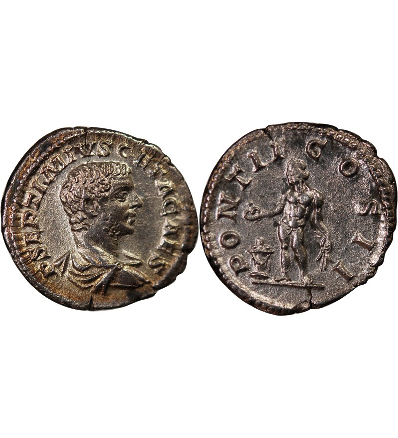 GETA - DENIER ARGENT 208 ROME