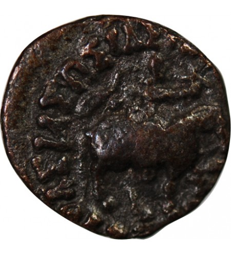 ROYAUME INDO-SCYTHE, AZES II - DRACHME ARGENT 58 / 19 AV JC