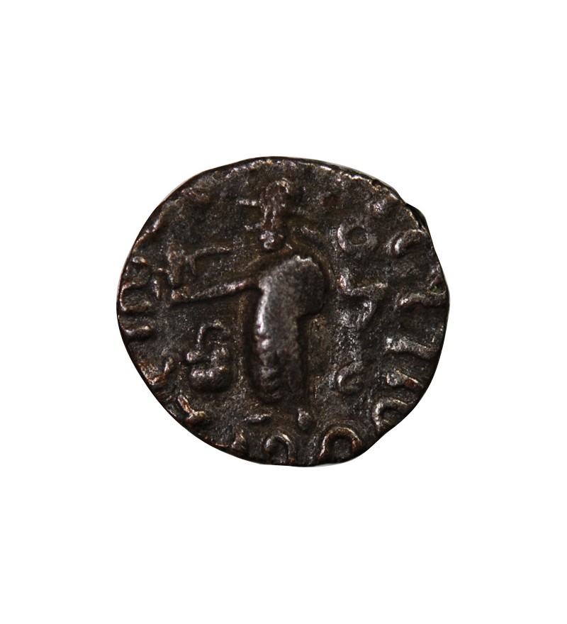 ROYAUME INDO-SCYTHE, AZES II - DRACHME ARGENT 58 / 19 AV JC