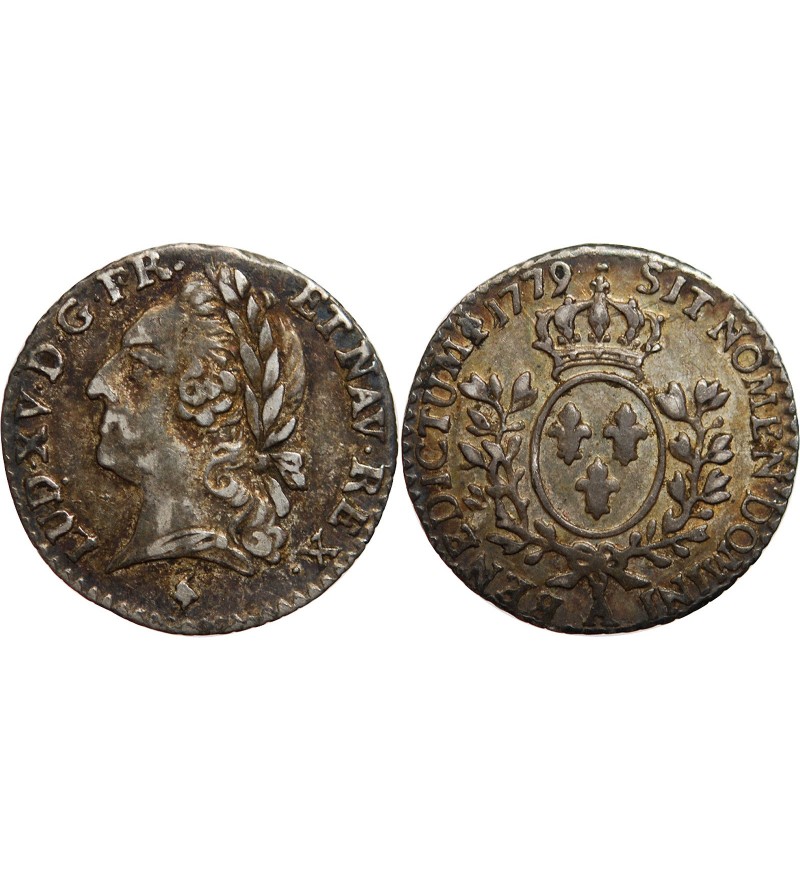 LOUIS XVI - 1/20 ECU A LA VIEILLE TETE LOUIS XV 1779 A PARIS