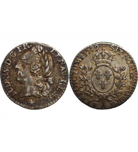 LOUIS XVI - 1/20 ECU A LA VIEILLE TETE LOUIS XV 1779 A PARIS